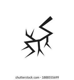 Crack icon design. vector illustration