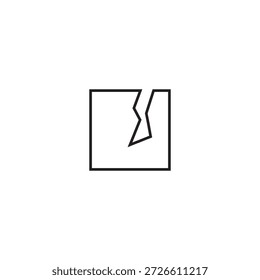 crack icon illustration element design
