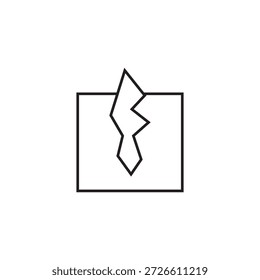 crack icon illustration element design