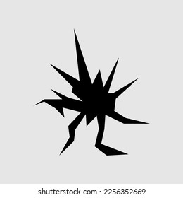 crack icon. sign design trendy style illustration on white background..eps