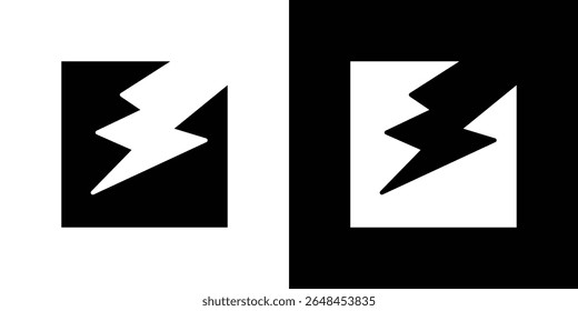 Crack icon symbol collection. Flat vector stock illustration.