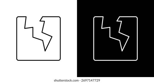 Knacksymbole. einfach, Strich, schwarze Symbole