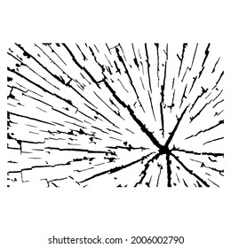 Crack Log Texture Background Stock illustration- Crack Vector.