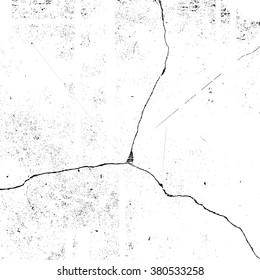 Textura de efecto de esbozo de sobreposición de grietas. La textura de las grietas . Hormigón craqueado. Masa agrietada. Muro agrietado. Fondo del vector.