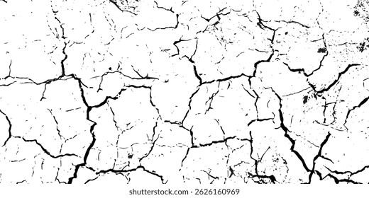 Rompe el patrón sin fisuras. Repitiendo textura crepitante. Efecto de piedra negra sobre fondo blanco. Estructura de tierra repetida para el diseño de impresiones.