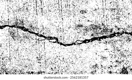 crack texture, grunge texture, distress background, rough texture, dirty texture, cracked wall concrete of black and white for background