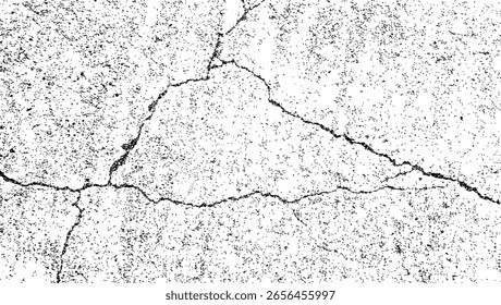 Rissstruktur, farbige Textur, Stress-Hintergrund, raue Textur, schmutzige Textur, gerissener Wandbeton aus Schwarz-Weiß für Hintergrund