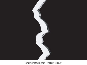 Crack through which light from outside is seen. Hope
