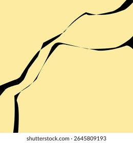 crack wall shape simple illustration.eps