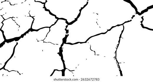 
Cracked and Broken Earthquake Surface Vector Overlays with Distressed Wall, Floor, and Ground Textures in Black, White, and Grey, Representing the Aftermath of Earthquake Damage.

