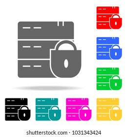 Cracked Broken lock icon. Elements in multi colored icons for mobile concept and web apps. Icons for website design and development, app development on white background