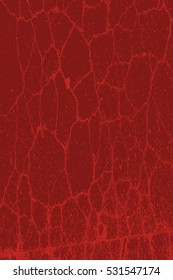 Cracked Color Red Texture For Your Design. EPS10 vector.
