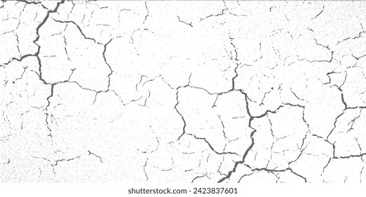 Cracked dry wall texture background. Abstract cracked wall in summer.