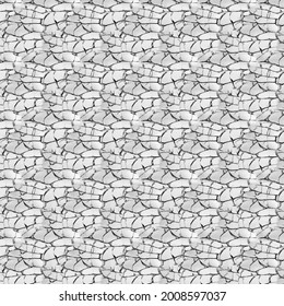 cracked earth, old paint on cracked wall vector grunge pattern broken glass grey