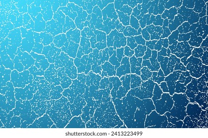 cracked effect on blue background with vintage grunge texture, cracked texture water texture blue abstract background texture crack water surface skin pattern 