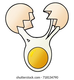 cracked egg cartoon