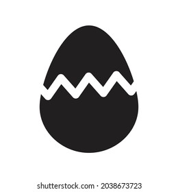 Cracked egg icon design vector illustration