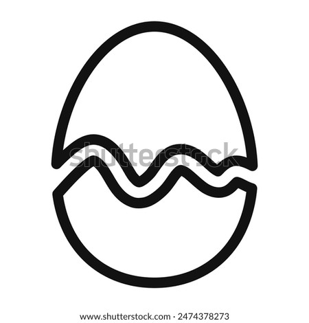 Cracked Egg Icon Perfect for Cooking and Culinary Themes