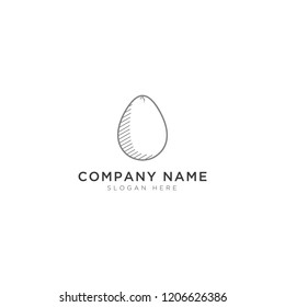 Cracked egg Logo Template Design Vector, Emblem, Design Concept, Creative Symbol, Icon