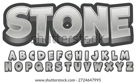 Cracked Grey Stone 3D Text Effect