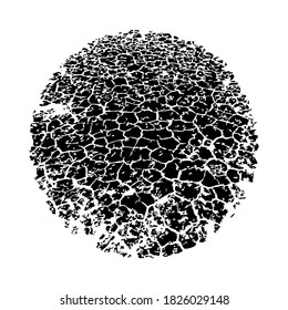 Cracked ground distressed texture in vector