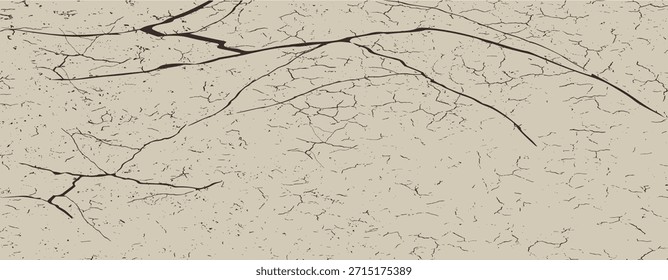 Efecto de suelo agrietado, grietas de superficie y huecos en el suelo. estilo de textura agrietada grunge con textura agrietada, textura agrietada, textura grunge, áspera 