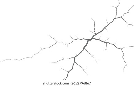 Cracked ground texture with grunge feel. Abstract broken surface for overlay art. Ideal for old, rustic and natural backgrounds.