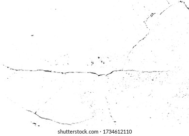 Cracked grunge urban background with rough surface. Dust overlay distress grained texture. One color graphic resource.
