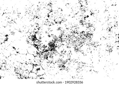 Cracked grunge urban background with rough surface. Dust overlay distress grained texture. One color graphic resource.