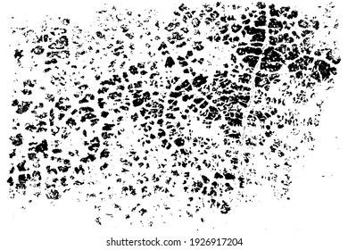 Cracked grunge urban background with rough surface. Dust overlay distress grained texture. One color graphic resource.