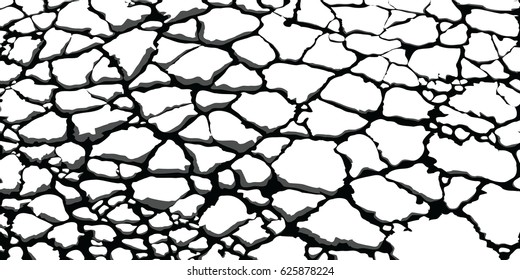 Cracked Grunge Vector Textures.Dust blend disaster the volcano to create a textured effect .Abstract,spattered , dirty poster for your design.