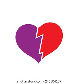 cracked heart