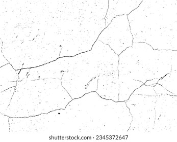 Muro antiguo craqueado, textura de grunge vectorial natural con granos grandes y pequeños. Plantilla original para superposición de textura, plantilla de grosor. Un patrón único para el estilo
