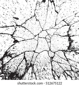 Cracked Overlay Texture For Your Design. EPS10 vector.