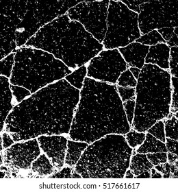Cracked Overlay Texture For Your Design. EPS10 vector.