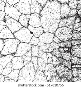 Cracked Overlay Texture For Your Design. EPS10 vector.