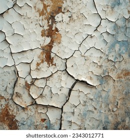 Cracked paint texture vector illustration