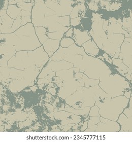 Ilustración vectorial de textura de pintura craqueada