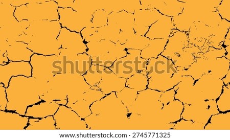 Cracked soil texture transparent. Surface cracks and fissures in ground.  Grange letterpress background, Crack seamless pattern. Cracked white wall texture.