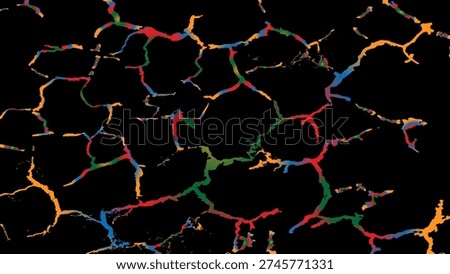 Cracked soil texture transparent. Surface cracks and fissures in ground.  Grange letterpress background, Crack seamless pattern. Cracked white wall texture.