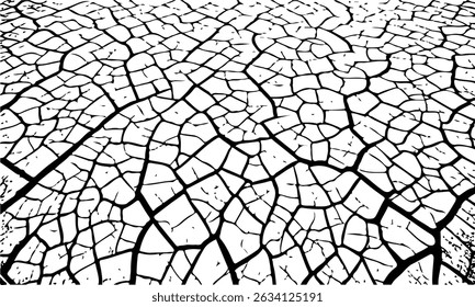 Superfície rachada, textura grunge, fundo branco, destruição