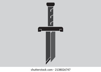 Cracked sword logo inspire by braver knights