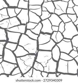Knackige Textursammlung mit gebrochenen Oberflächenmustern in Schwarz-Weiß, bedrückten Bruchhintergründen, ideal für Grunge-Design, abstrakte Kunst, Overlays und kreative grafische Effekte.