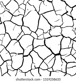 Cracked Texture, grunge textures.Vector distress overlay textures