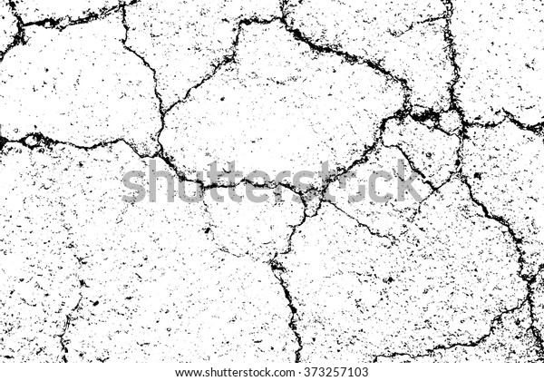 Cracked Texture White Black Grunge Sketch Stock Vector Royalty Free