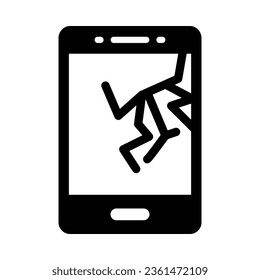 Cracked Vector Glyph Icon For Personal And Commercial Use.
