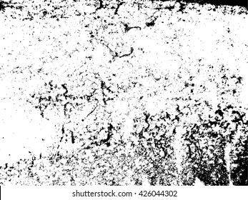 Cracked Wall Texture. Concrete Background. Vector.