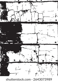 Cracked and Weathered Surface Texture in Black and White