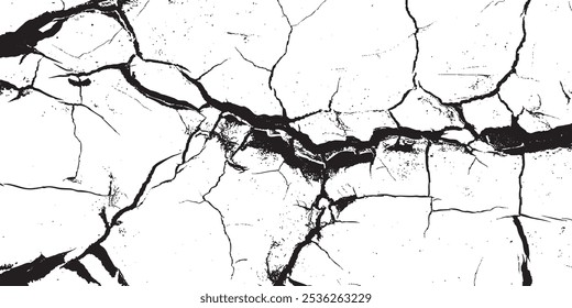 cracked white paint on a white background. Texture soil dry crack background pattern. cracked white paint on a white background. 


