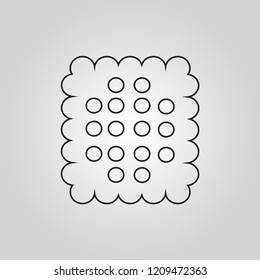 Cracker biscuit icon